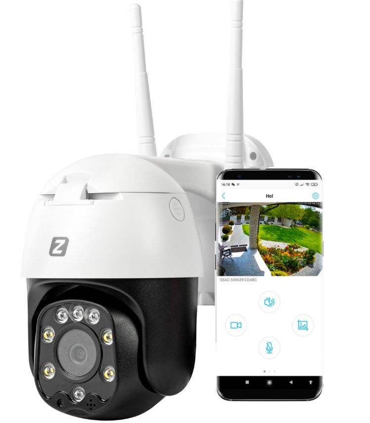 Kamera przemysłowa Zintronic Kamera Zewnętrzna Obrotowa Wifi 5Mpx