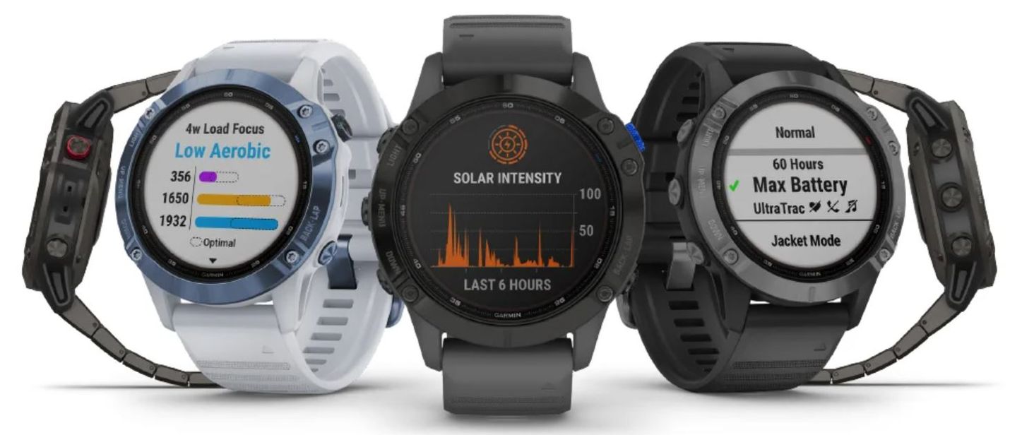 garmin fenix 6 pro solar mineral blue