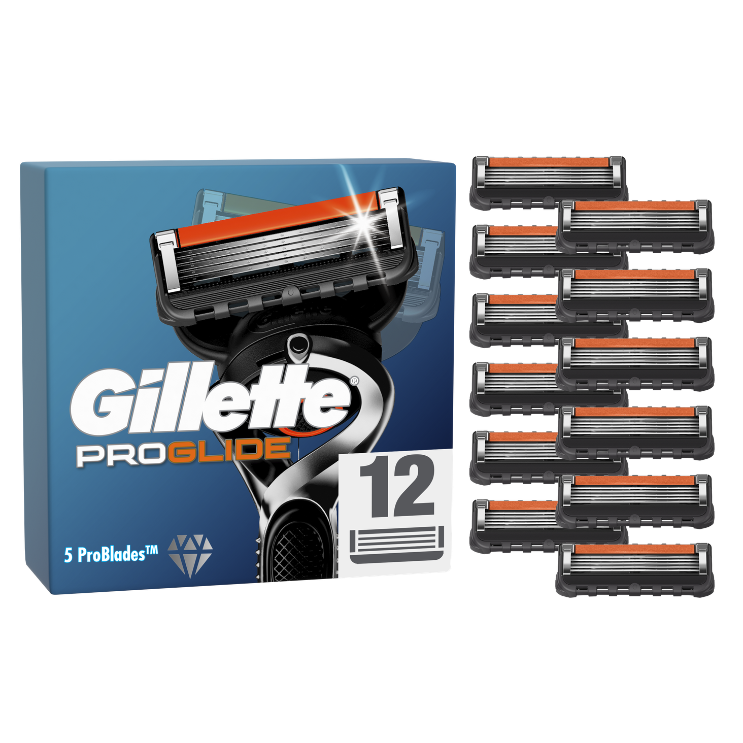 Gillette ProGlide Ostrza wymienne 12 szt.