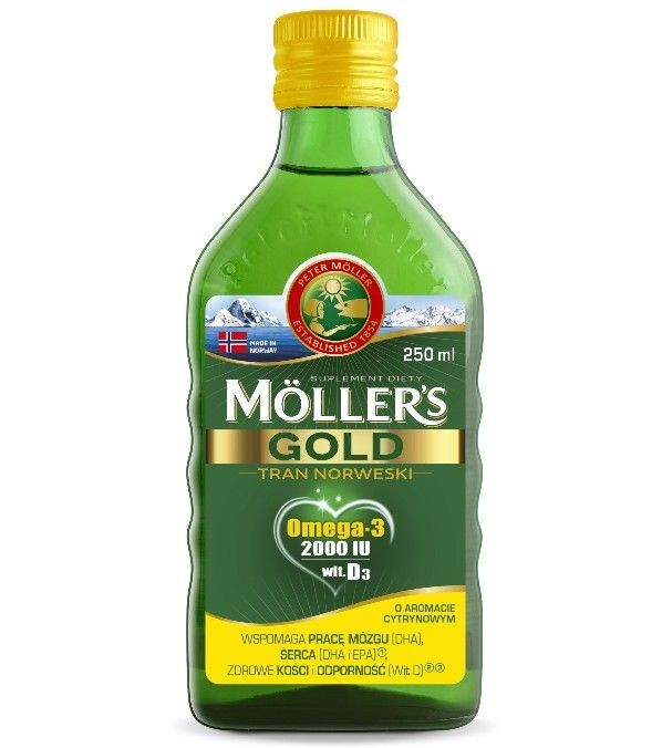 Mollers Gold Tran Norweski cytrynowy 250ml - Opinie i ceny na Ceneo.pl