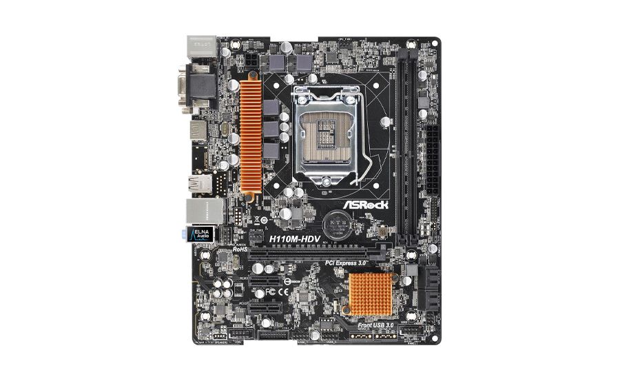 Asrock h110m hdv подключение