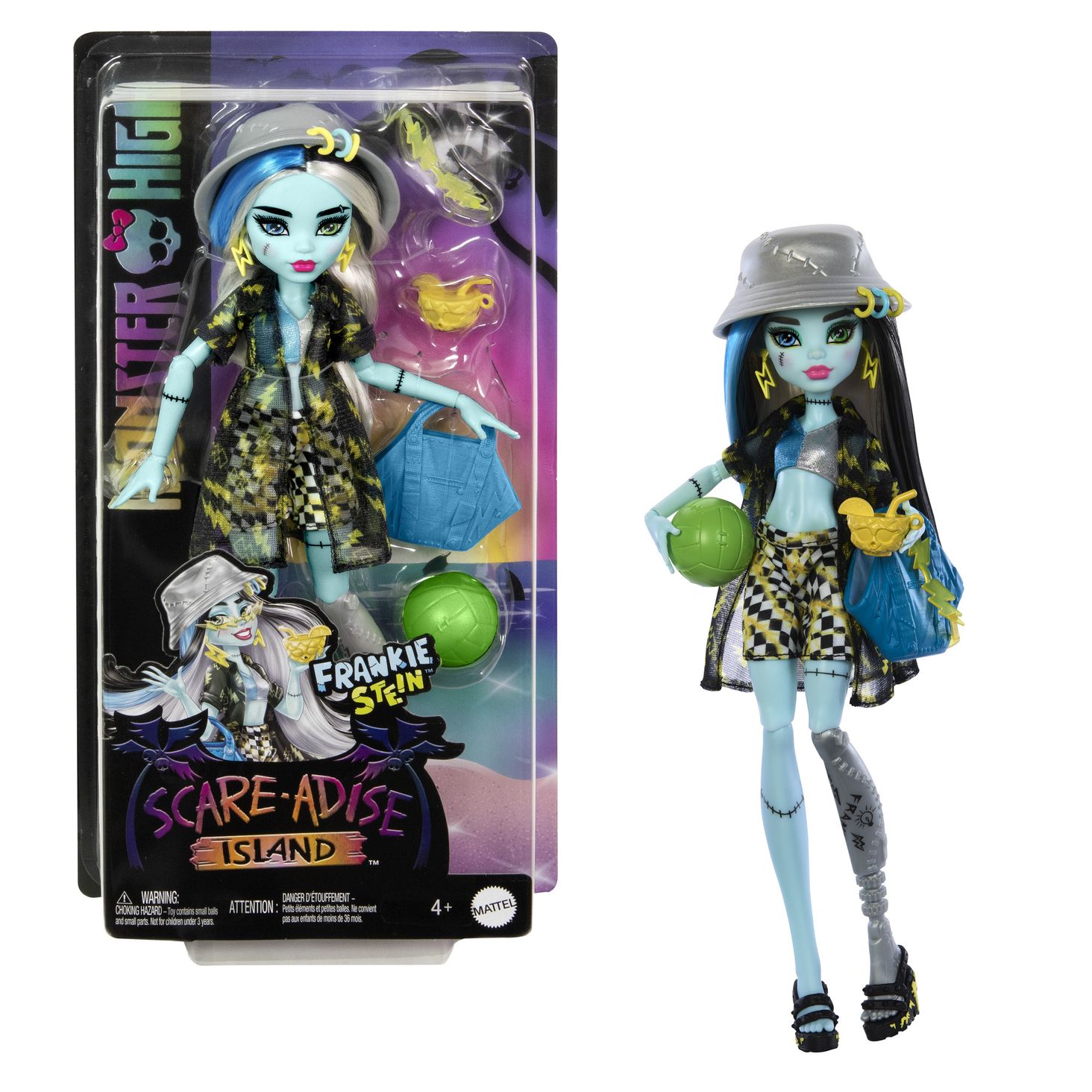 Lalka Mattel Monster High Lalka Wyspa Straszy-Raj Frankie