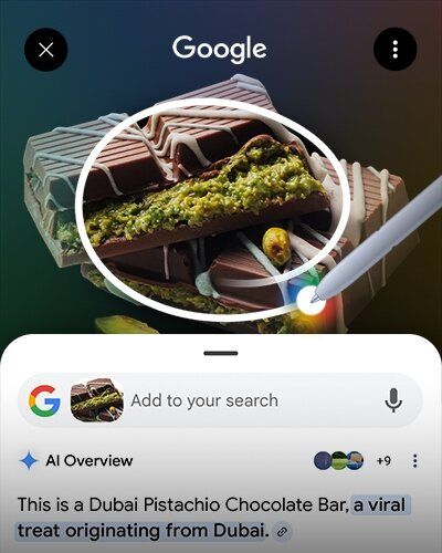 Samsung Galaxy S25 Ultra funkcja Zakreśl