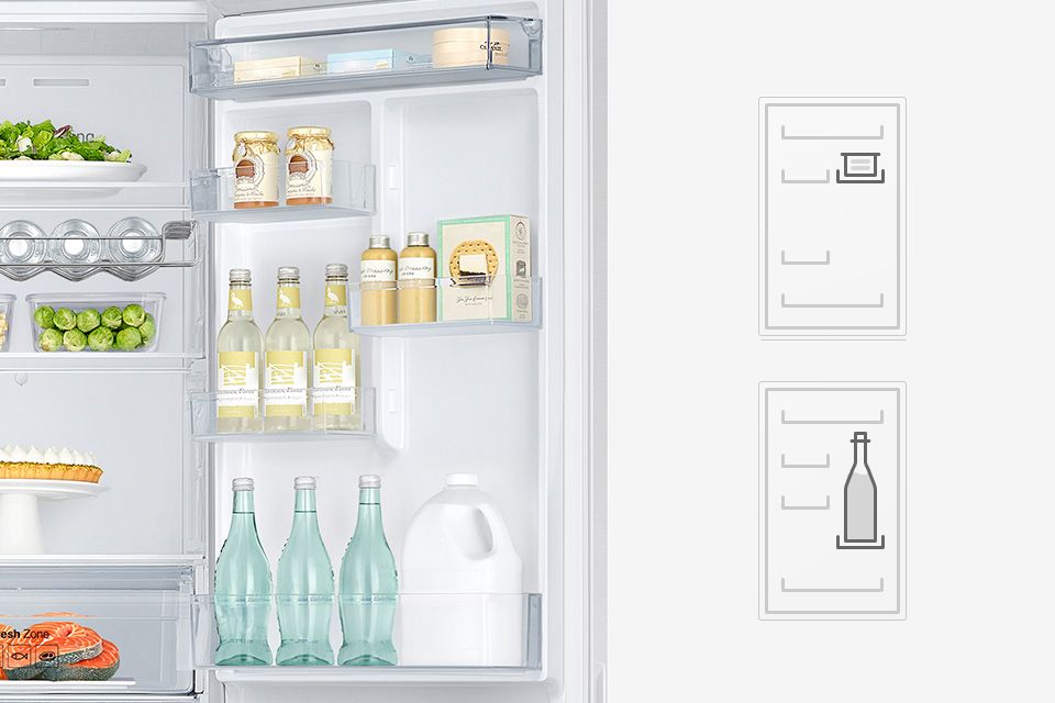 Lodówka Samsung RB37J501MWW z zamrażalnikiem dolnym Biała - Ceneo.pl