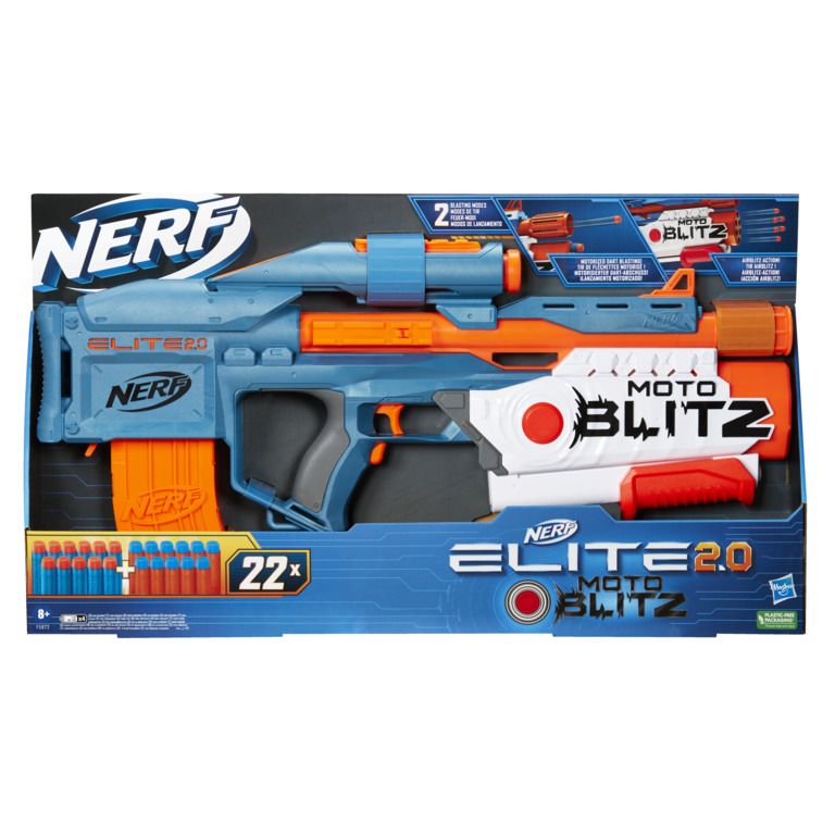 Nerf Moto Blitz 2 トイガン セット Nerf Elite 2.0 Motoblitz Blaster with Scope, Motorized 10