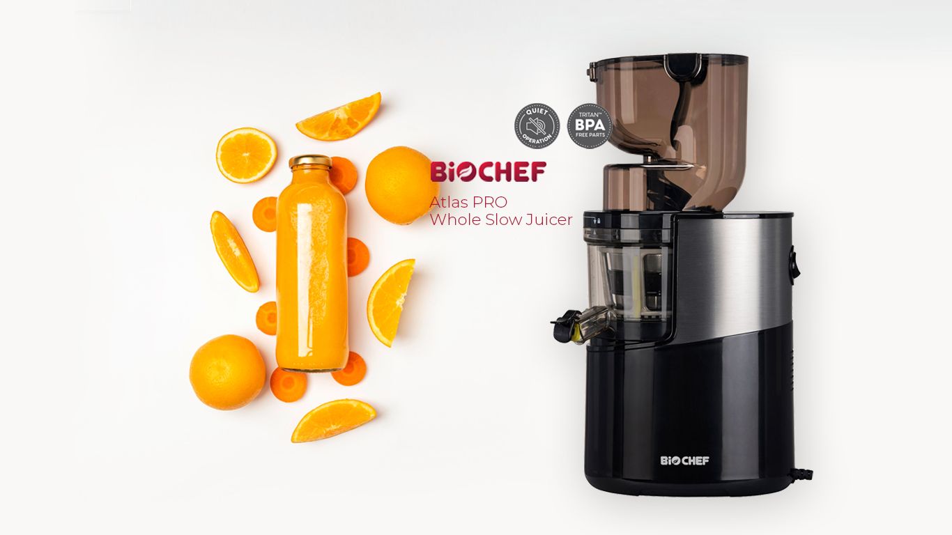 Extracteur De Jus BioChef Atlas Pro Rouge 400W Occasion Slow Juicer