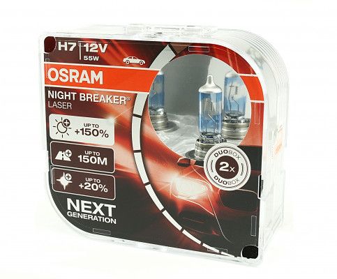 Żarowka samochodowa Osram H7 Night Breaker Laser + 150% DuoBox - Opinie i  ceny na