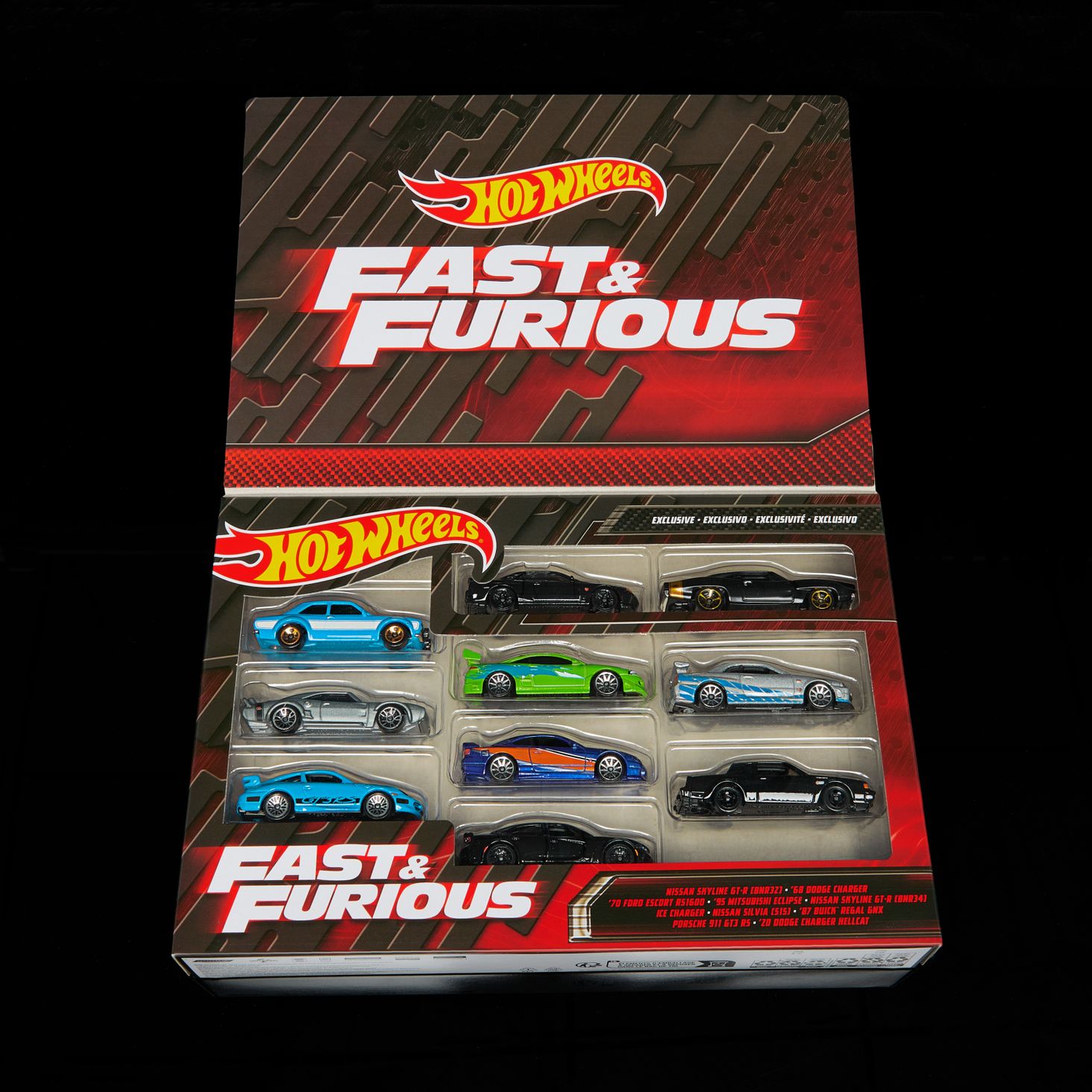 Hot Wheels® Szybcy i wściekli 10-pak pojazdów HNT21 - Ceny i