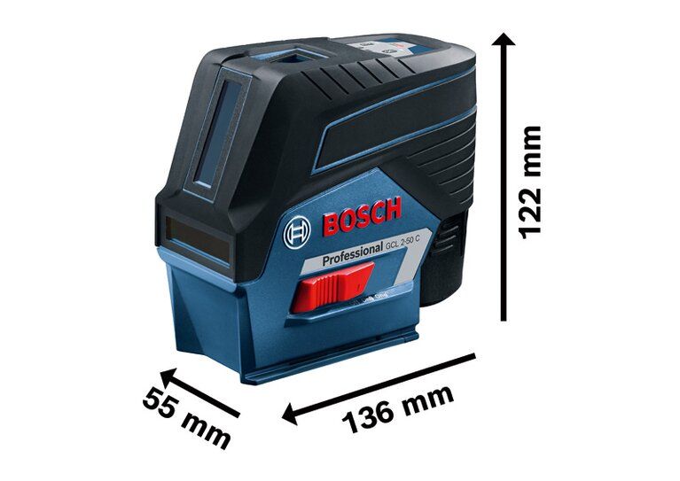 Bosch GCL 2-50 C Professional wymiary
