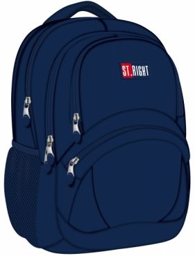 Majewski Plecak 4-Komorowy Stright Bp-05 St.Navy Blue - Szkolny Plecak ...