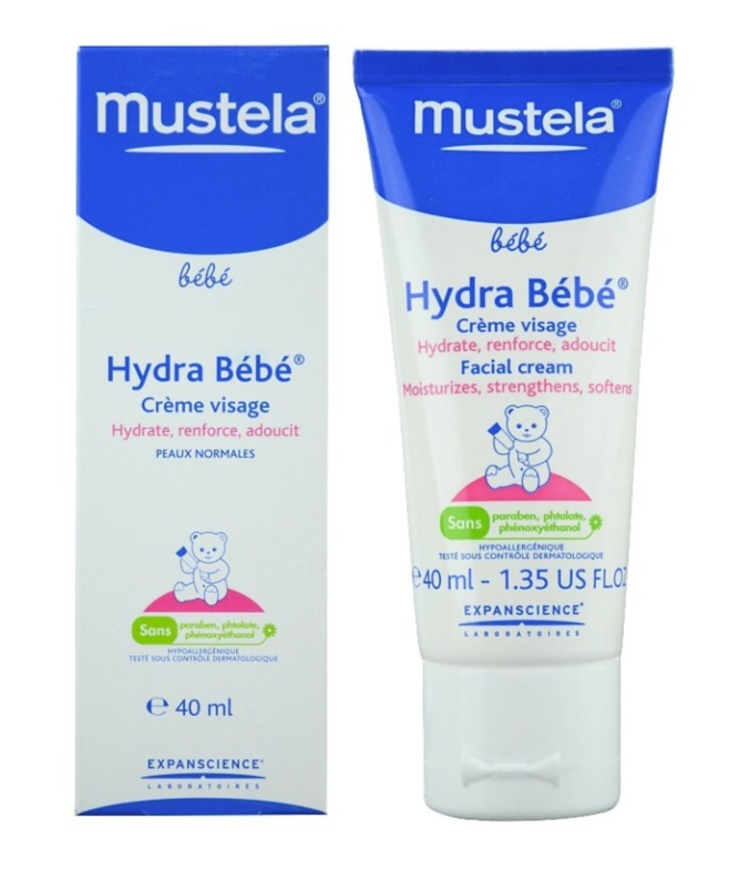 MUSTELA BEBE Hydra bébé crème visage tube 40ml
