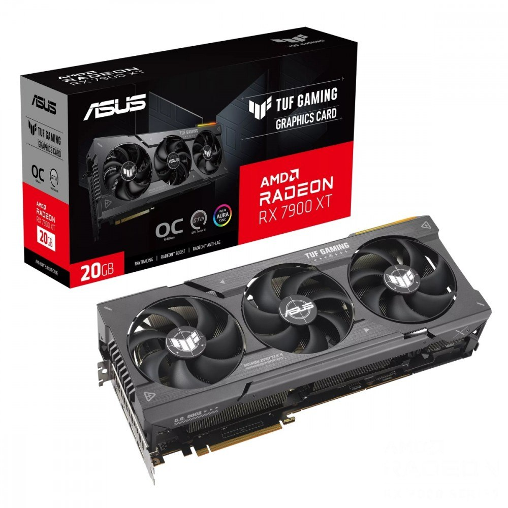 【美品、動作品】AMD Radeon RX 7900 XT ASUS Radeon RX 7900 XT TUF OC 20 GB GDDR6 (90YV0IV1M0NA00
