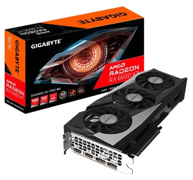 Gigabyte Radeon Rx 6600 Xt Gaming Oc Pro 8GB GDDR6 (GVR66XTGAMINGOCPRO8GD)