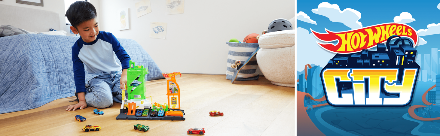 Hot Wheels City Superstacja ładowania samochodów 