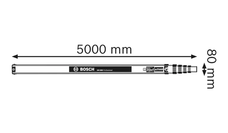 Bosch GR 500 Professional wymiary