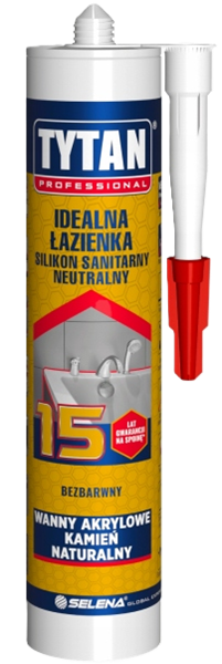 TYTAN PROFESSIONAL Silikon Sanitarny Neutralny Idealna Łazienka 280 Ml ...