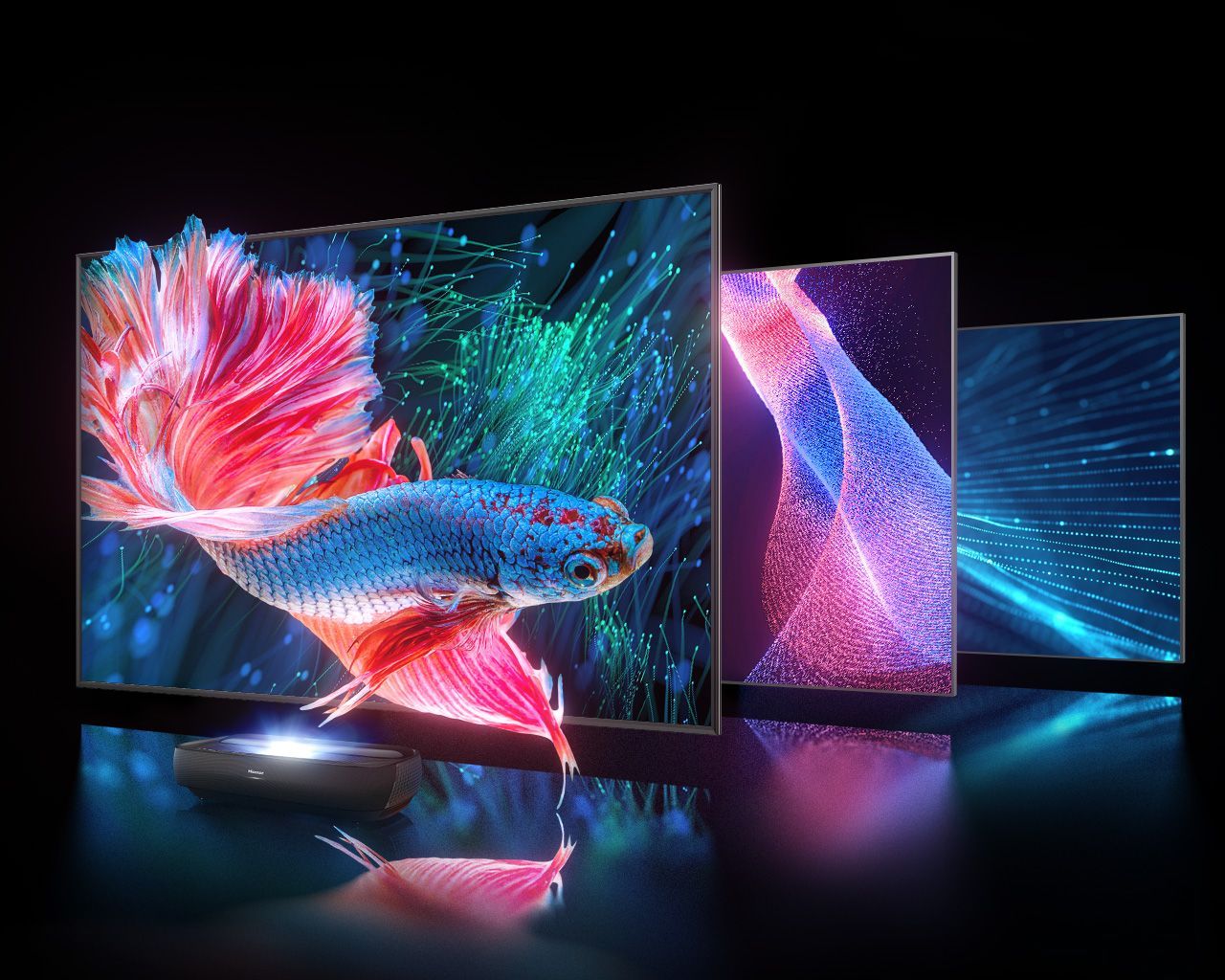 Hisense Trójkolorowe światło laserowe
