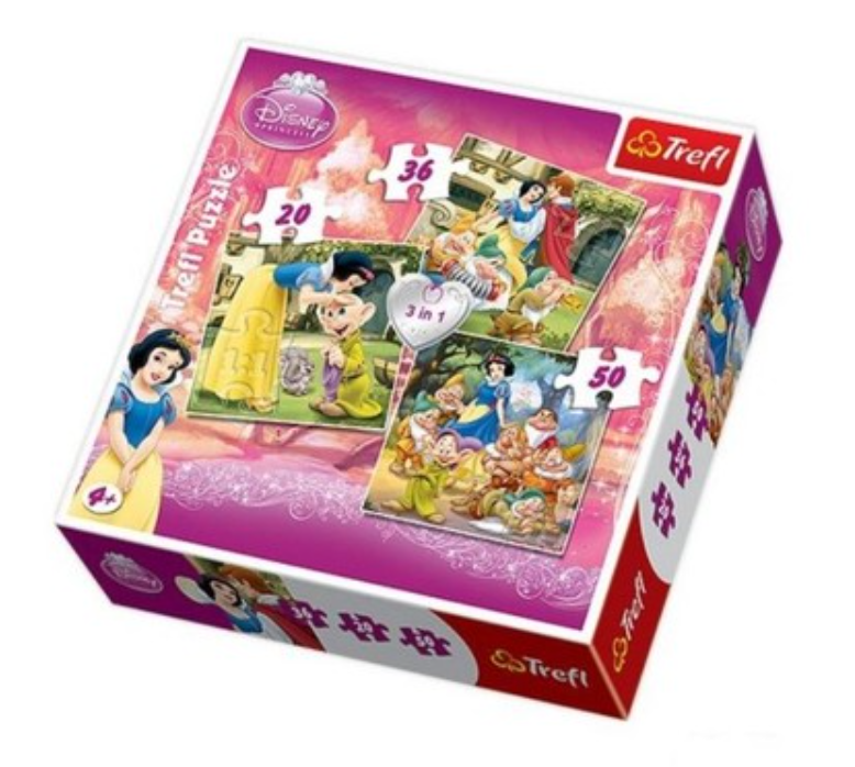 Trefl Puzzle 3W1 Królewna Śnieżka 34038 - Ceny i opinie - Ceneo.pl