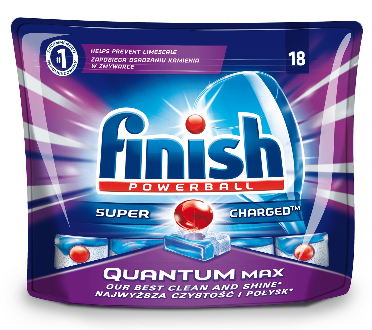 Finish Powerball Quantum Max Tabletki do zmywarek 18 Szt. Opinie i