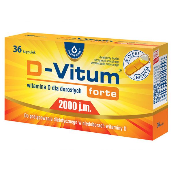 D-Vitum Forte 2000 j.m 36 kapsułek