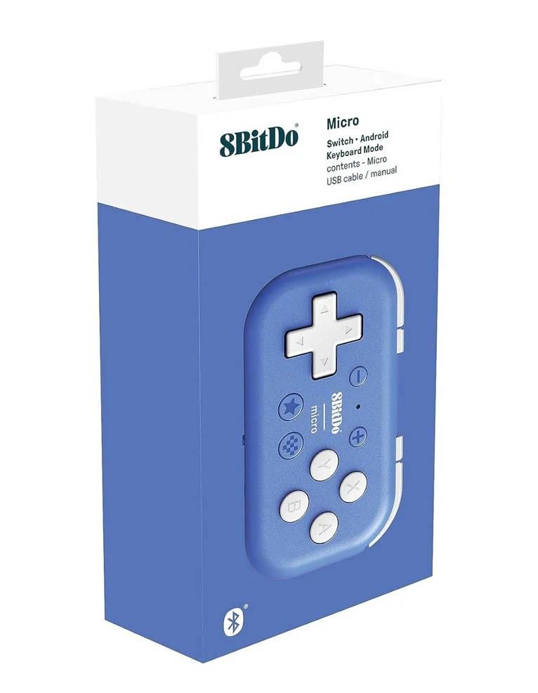 Gamepad 8Bitdo Micro Blue Switch Android RET00384 - Ceny i