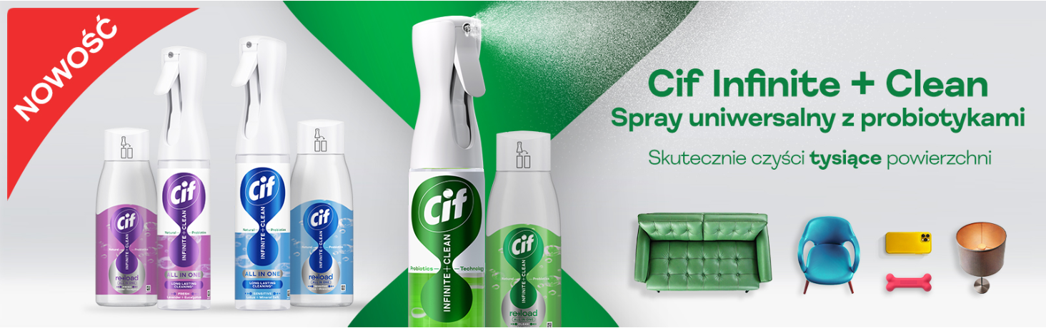 Cif banner Infinite spray