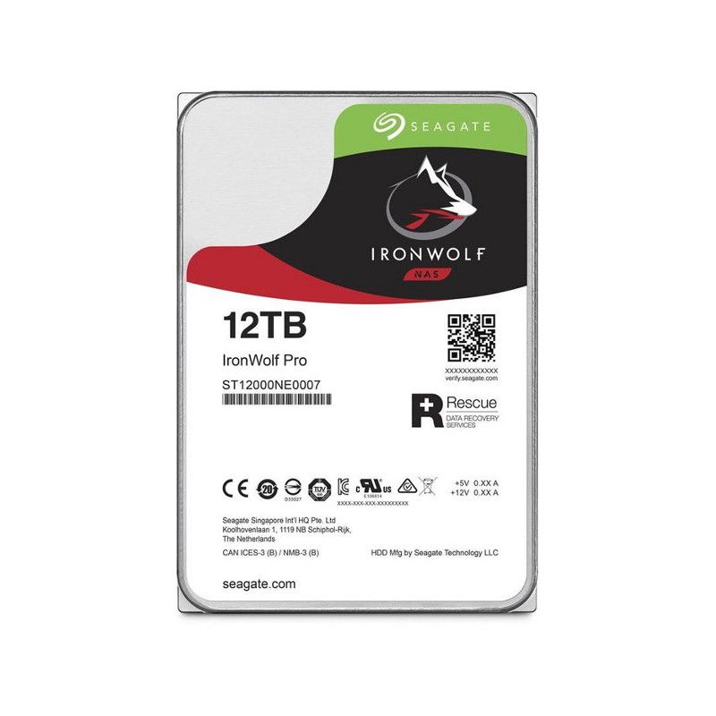 Dysk twardy Seagate IronWolf Pro 12TB 3,5 SATA Hel (ST12000NE0008