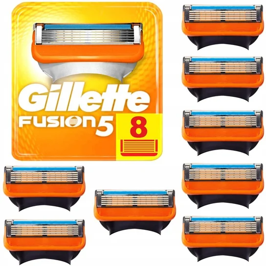 Gillette 8Szt Wkłady Fusion5 Power Ostrza Oryginał