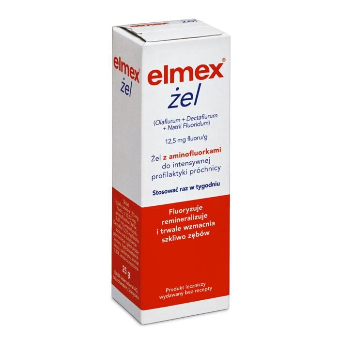 Elmex Żel do Fluoryzacji Przeciw Próchnicy 25g - Opinie i ceny na Ceneo.pl