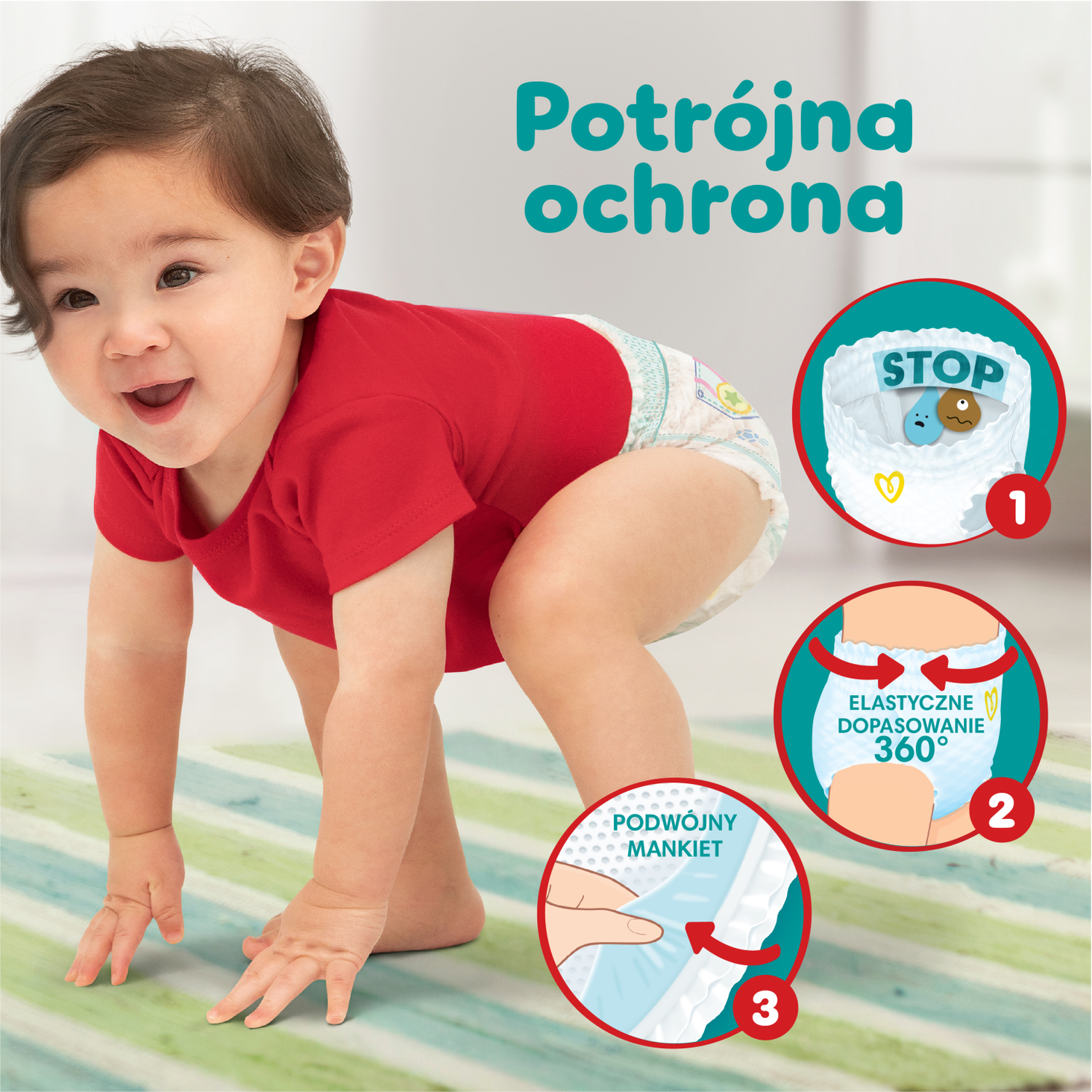 Pampers Pants Pieluchomajtki  6, 84 szt.zdj produktu 2