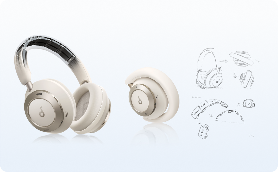 Soundcore Space One ホワイト Słuchawki Soundcore Space One Biały - Opinie i ceny na Ceneo.pl