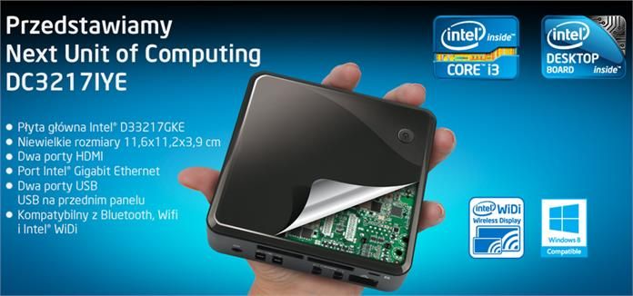 Barebone INTEL NUC KIT DC3217IYE I3-3217U (BOXDC3217IYE