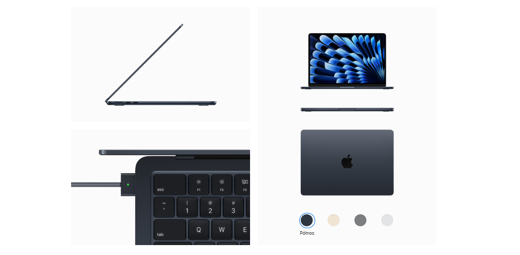 Laptop Apple MacBook Air 2024 13,6/M3/16GB/256GB/macOS (Z1BC00217