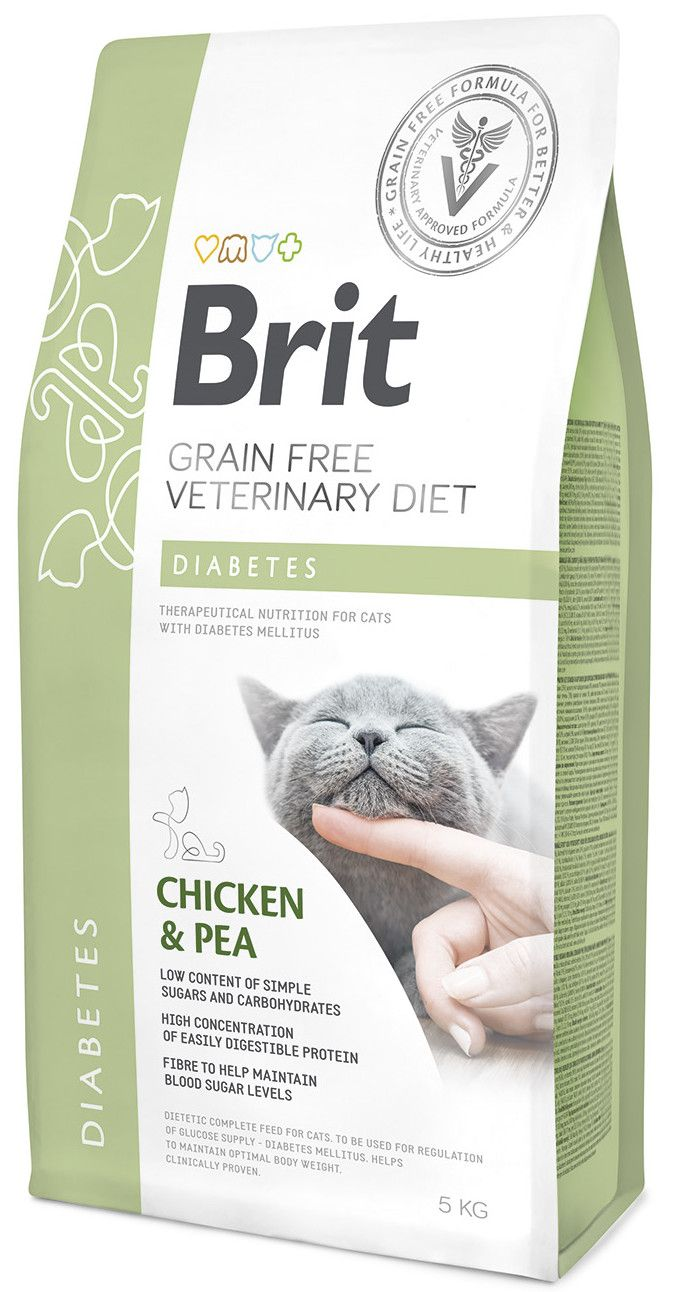 Brit Veterinary Diet Diabetes Chicken&Pea 5Kg