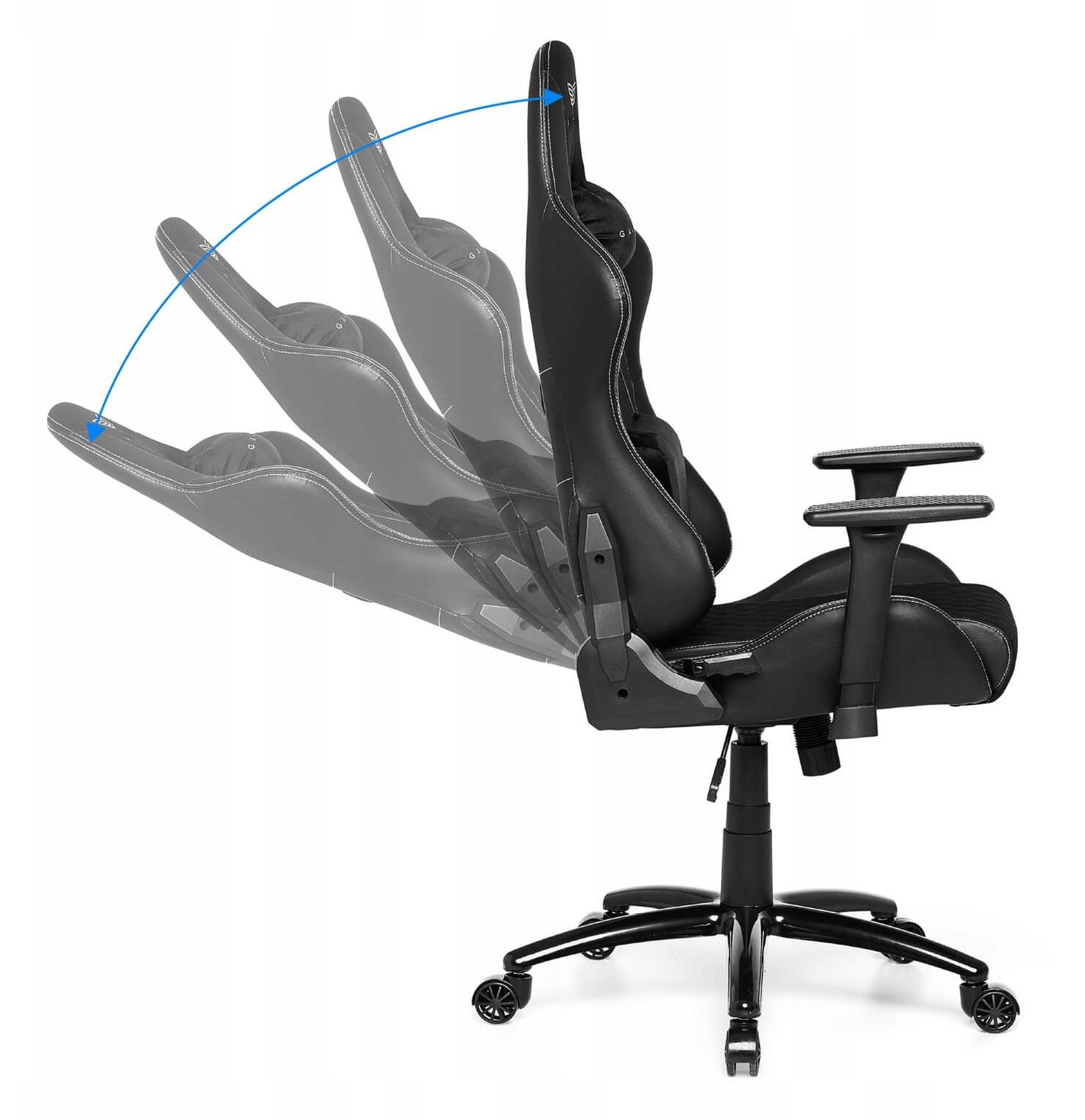 Gamvis PHANTOM Fabric Gaming Chair - Black/Blue - Gamvis Gaming Chairs