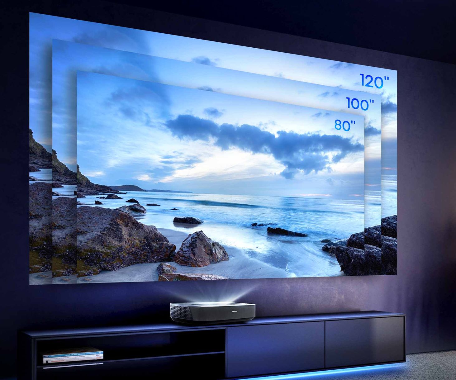 Hisense PL1SE Rozmiar projekcji