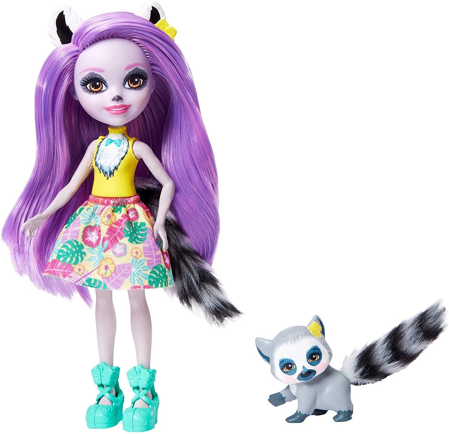 Lalka MATTEL ENCHANTIMALS LALKA ZE ZWIERZĄTKIEM LEMUR GFN44 - Ceny i ...