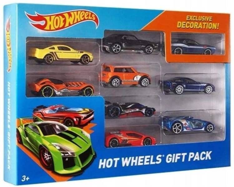 Hot Wheels 9-pak samochodzików, w tym jeden wyjątkowy model Ast