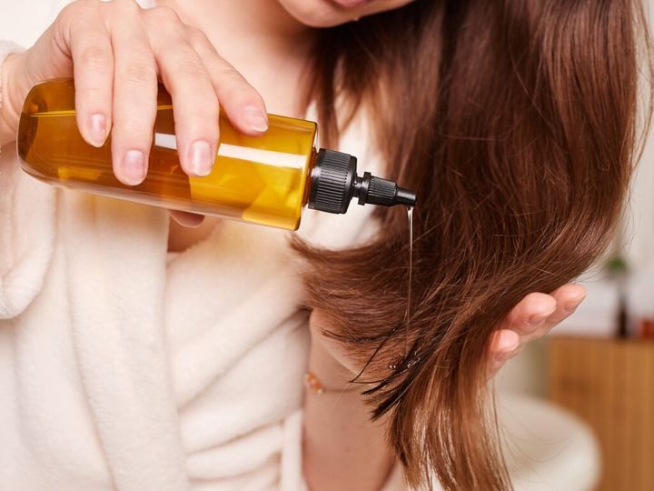 Naturalny olejek do włosów