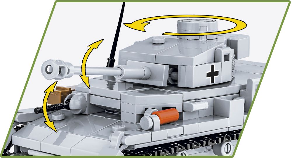 COBI Panzer IV Ausf.G ruchome elementy