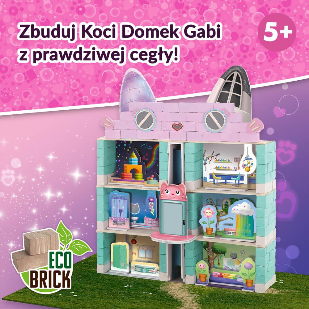 Klocki ceramiczne Brick Trick – Koci Domek Gabi