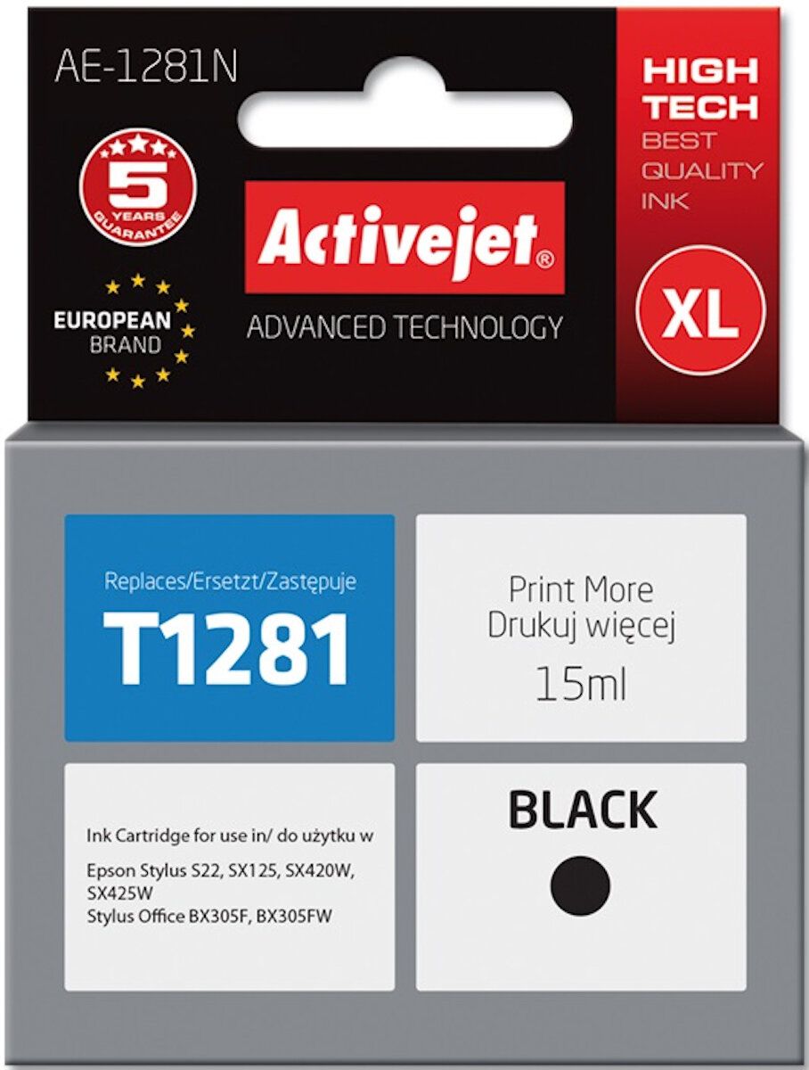 Activejet Epson T1281 Czarny AE-1281N_1