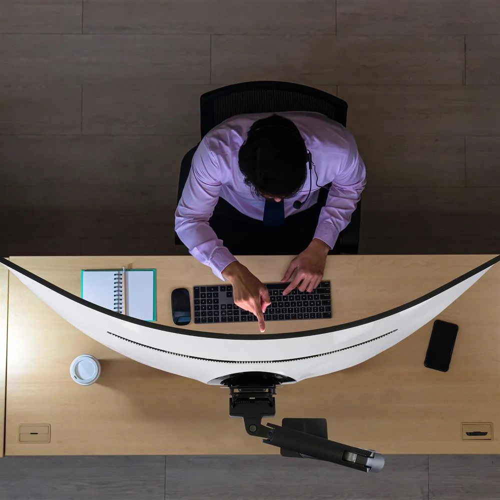 ergotron HX モニターアーム Desk Monitor Arm Ergotron HX Desk Monitor Arm Czarny - Uchwyty do monitorów