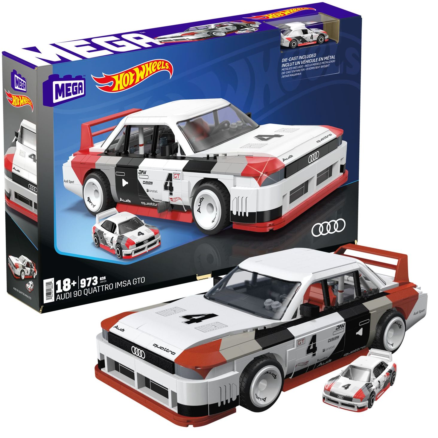 MEGA Hot Wheels Audi 90 Quattro IMSA 2