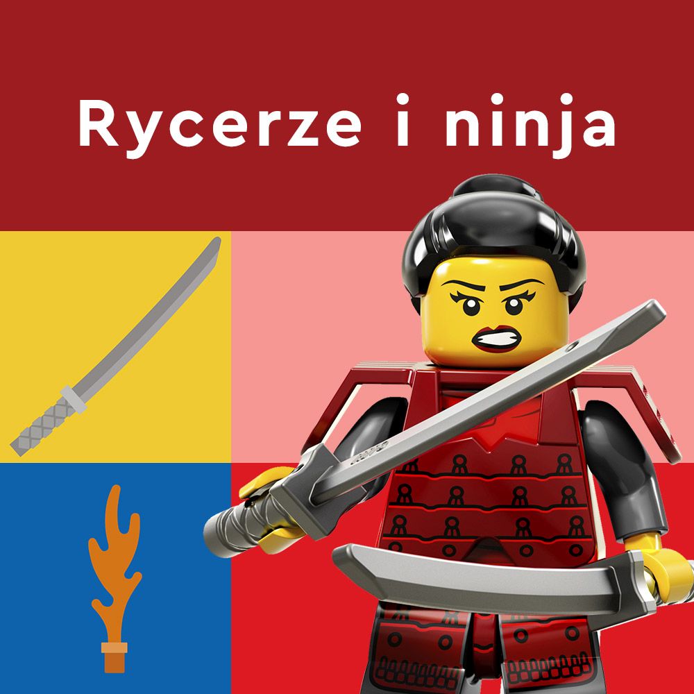 LEGO zainteresowania wycerze i ninja