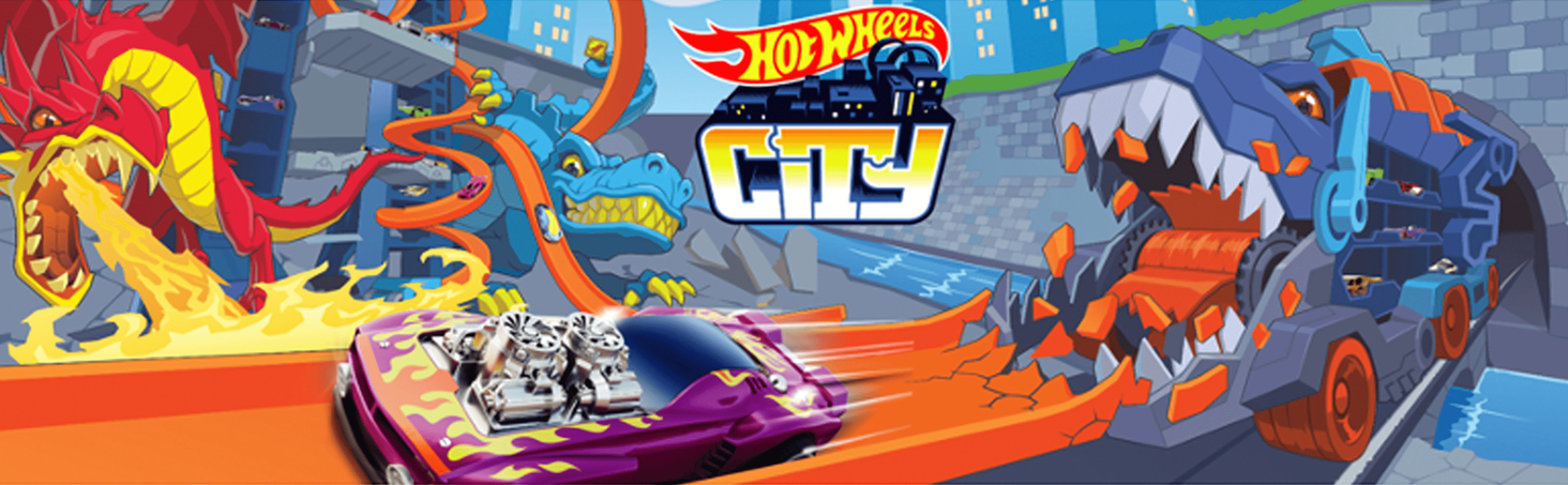 Hot Wheels City Pętla nietoperza Zestaw 6