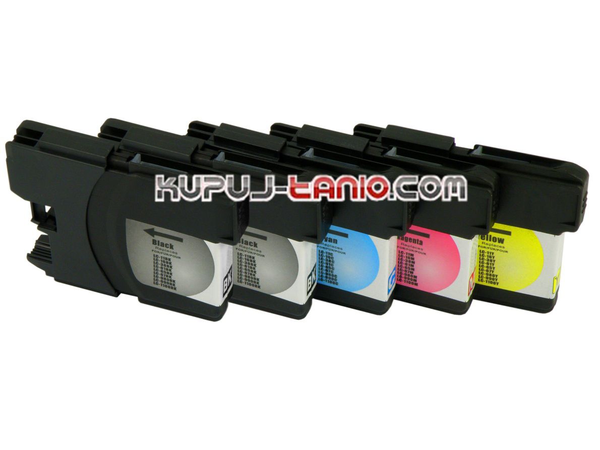 LC980 LC1100 KIT 10 Cartucce Compatibili - Nero + Colori Per Stampanti Brother DCP-J715W E Modelli Selezionati (Tonersshop)