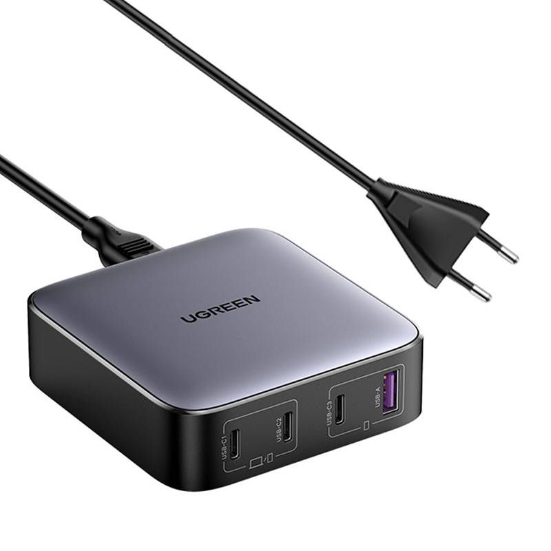 Ładowarka do telefonu UGREEN 90928 Ładowarka sieciowa 100W CD328 Nexode,  3xUSB-C, USB-A, GaN - Opinie i ceny na