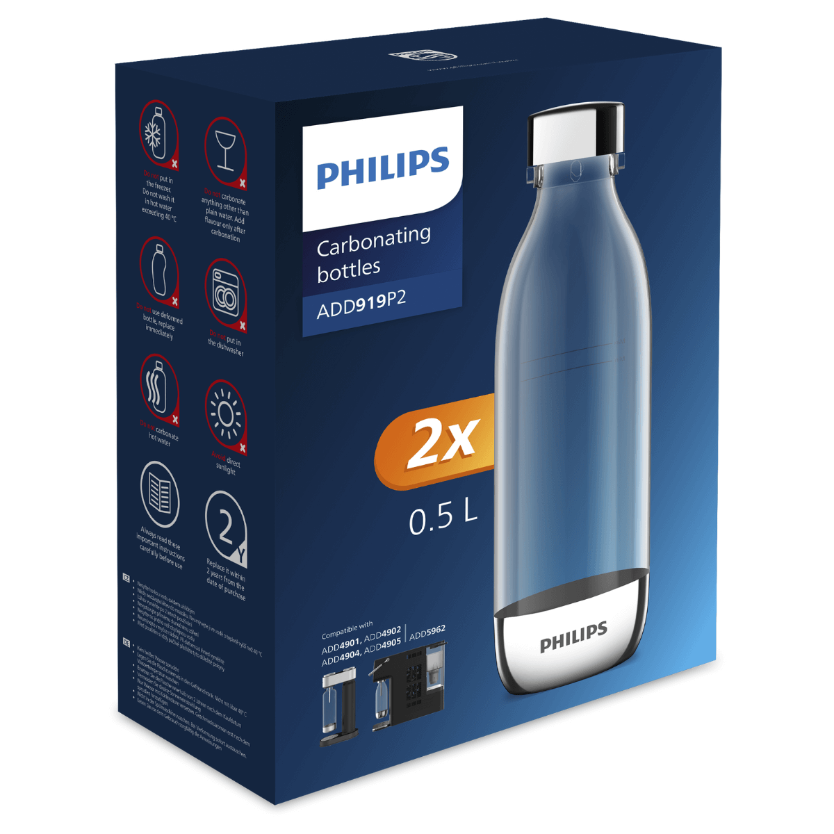 Dwupak butelek PHILIPS McKenzie bottle ADD919P2/10 - 3