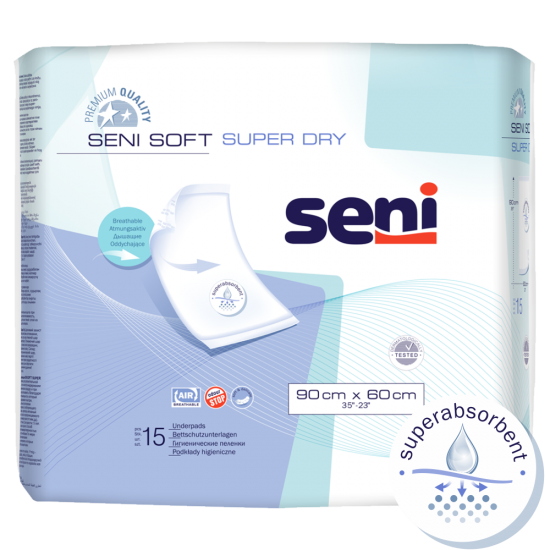 Seni podkład higieniczny Seni Soft Super Dry 90x60cm 15szt.